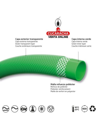 ROLLO MANGUERA TRENZADA FLEXIBLE DE...