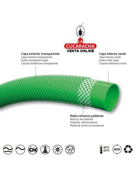 ROLLO MANGUERA TRENZADA FLEXIBLE DE PVC MODELO 2083.