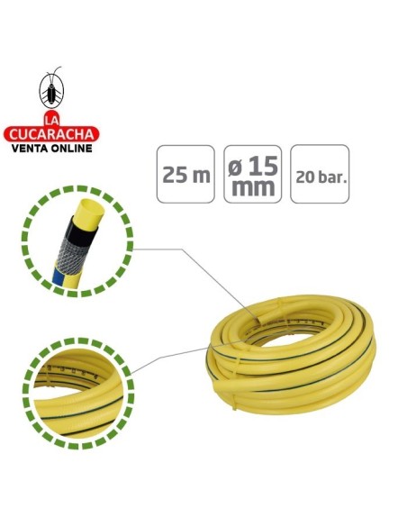 ROLLO MANGUERA TRICOTADA DE PVC PLASTIFICADA MODELO 2084.