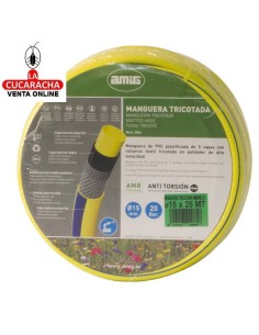 ROLLO MANGUERA TRICOTADA DE PVC PLASTIFICADA MODELO 2084.