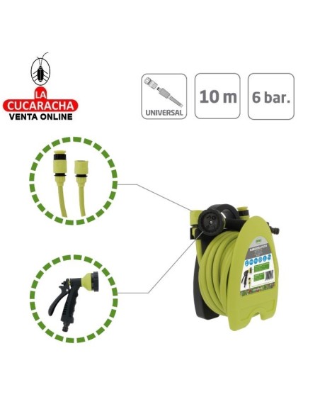 KIT MANGUERA PATIO DE PVC 10METROS MODELO 2074.