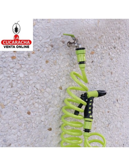 KIT MANGUERA HELICOIDAL GOMA EVA 3/8 CON ACCESORIOS MODELO R40.