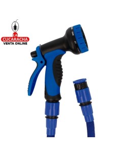 KIT MANGUERA EXTENSIBLE DOBLE LATEX AZUL MODELO 2072.