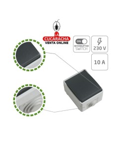 INTERRUPTOR ESTANCO ELECTRICO SIMPLE SOBREPONER IP54 MODELO 3621.