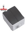 CONMUTADOR ESTANCO ELECTRICO DOBLE SOBREPONER IP54 MODELO 3612.