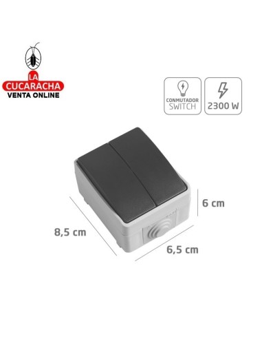 CONMUTADOR ESTANCO ELECTRICO DOBLE...