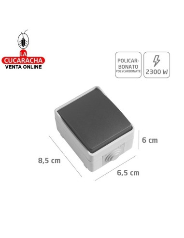 PULSADOR ESTANCO ELECTRICO SOBREPONER...