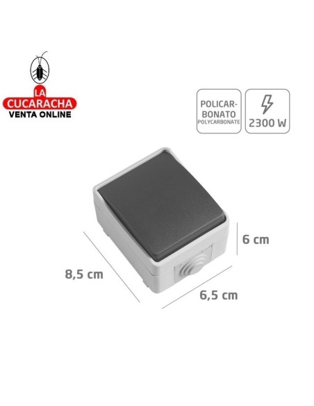 PULSADOR ESTANCO ELECTRICO SOBREPONER IP54 MODELO 3640.