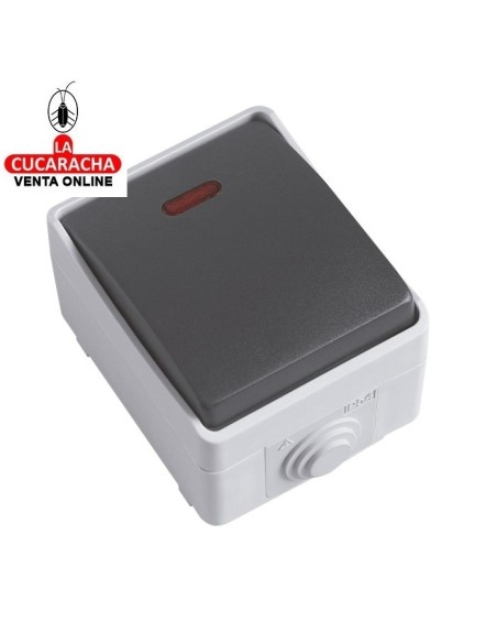 PULSADOR ESTANCO ELECTRICO INDICADOR LED SOBREPONER IP54 MODELO 3641.