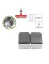 BASE ELECTRICO DOBLE ESTANCA SCHUKO SOBREPONER IP54-IP44 MODELO 3650.