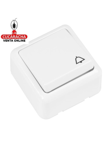 PULSADOR TIMBRE ELECTRICO SOBREPONER MODELO 389.