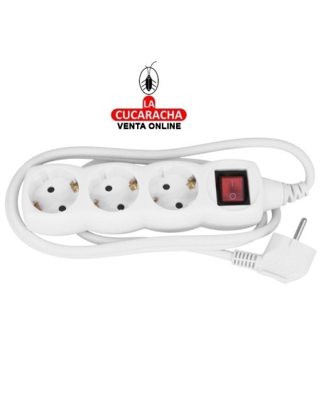 BASE ENCHUFES SCHUKO MULTIPLE TOMA TIERRA INTERRUPTOR MODELO 3302.