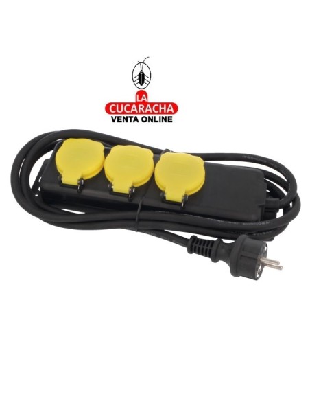 BASE ENCHUFES SCHUKO MULTIPLE TOMA TIERRA PROTECCION MODELO 3305.