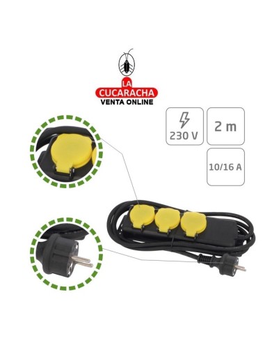 BASE ENCHUFES SCHUKO MULTIPLE TOMA...