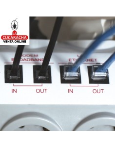 BASE 6 ENCHUFES SCHUKO T.T. INTERRUPTOR 2 TOMAS USB MODELO 5500.