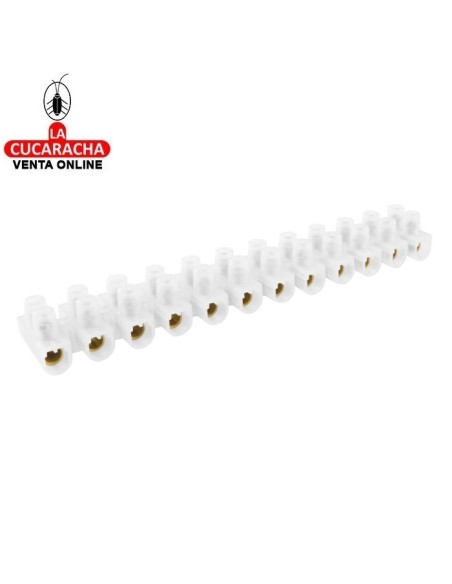 BLISTER REGLETA CONEXION ELECTRICA TIPO U POLIETILENO 12 POLOS MODELO 3430.