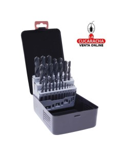 ESTUCHE METALICO 25 BROCAS...