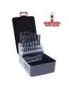 ESTUCHE METALICO 25 BROCAS METAL HSS SERIE CORTA DIN 338 ACERO RAPIDO MODELO 20102.
