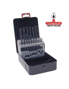 ESTUCHE METALICO 19 BROCAS...