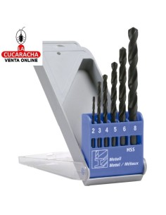 ESTUCHE PLASTICO 6 BROCAS...