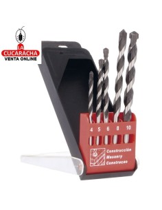 ESTUCHE PLASTICO 5 BROCAS...