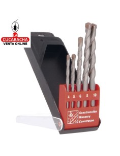 ESTUCHE PLASTICO 5 BROCAS...