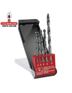 ESTUCHE PLASTICO 5 BROCAS...