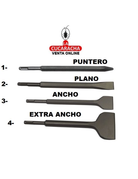 BLISTER CINCELES TALADRO AGARRE SDS PLUS MODELO 21560.