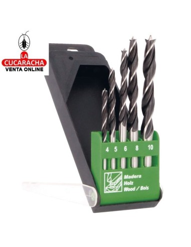 ESTUCHE 5 BROCAS MADERA TRES PUNTAS... ESTUCHE 5 BROCAS MADERA TRES PUNTAS...