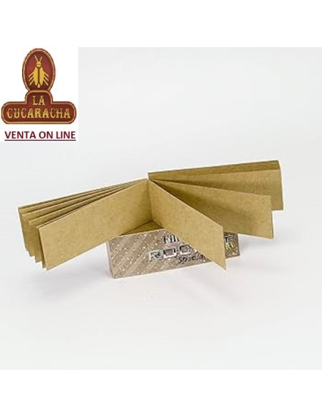 ROCKET SPECIAL-Bloc 50 Hojas Filtros Carton Tips para liar cigarrillos.