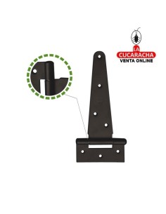 BLISTER BISAGRA PUERTAS RUSTICA EN T DE ACERO LISA MODELO 550.