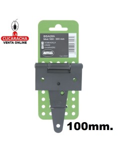 BLISTER BISAGRA PUERTAS RUSTICA EN T DE ACERO LISA MODELO 550.