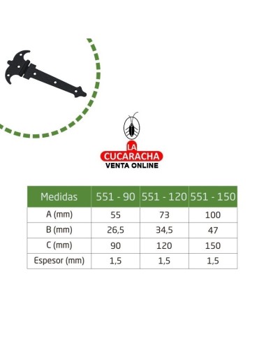 BLISTER BISAGRA RUSTICA ACERO... BLISTER BISAGRA RUSTICA ACERO...