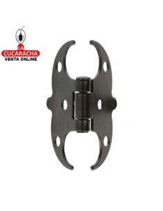 BLISTER BISAGRA PUERTAS RUSTICA ACERO PUNTEADO LISA MODELO 553.