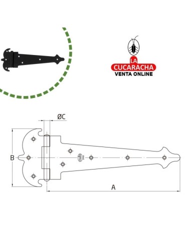 BLISTER BISAGRA RUSTICA REFORZADA...