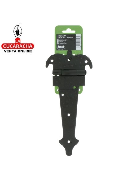 BLISTER BISAGRA PUERTAS RUSTICA REFORZADA ACERO PUNTEADO LISA MODELO 554.