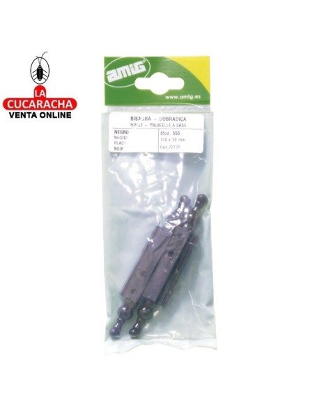 BOLSA 2-BISAGRA RUSTICA DESMONTABLE ARMARIO ZAMAK CON REMATE MODELO 555.