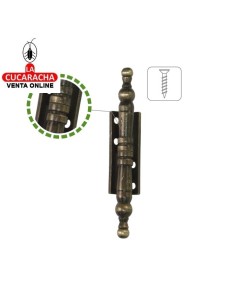 BOLSA 2-BISAGRA ARMARIOS RUSTICA DESMONTABLE ZAMAK CON REMATE MODELO 555.