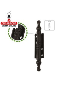 BOLSA 2-BISAGRA ARMARIOS RUSTICA DESMONTABLE ZAMAK CON REMATE MODELO 555.