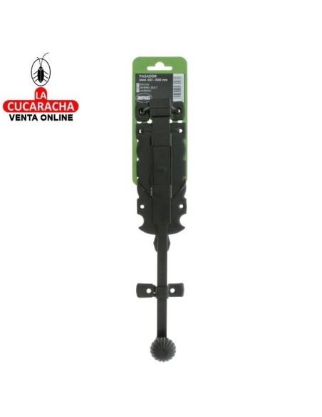 PASADOR RUSTICO ACERO NEGRO EJE ZAMAK DE SOBREPONER MODELO 410.