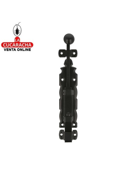 PASADOR RUSTICO ACERO NEGRO EJE ZAMAK DE SOBREPONER MODELO 411.