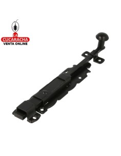 PASADOR RUSTICO ACERO NEGRO EJE ZAMAK DE SOBREPONER MODELO 411.