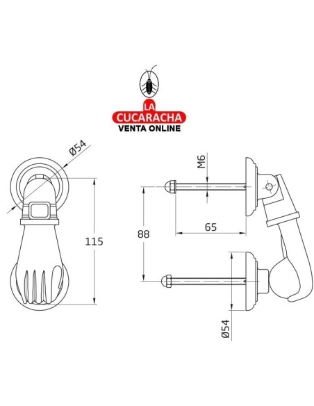 ALDABA RUSTICA ACERO LLAMADOR PUERTAS ENTRADA MODELO 4.