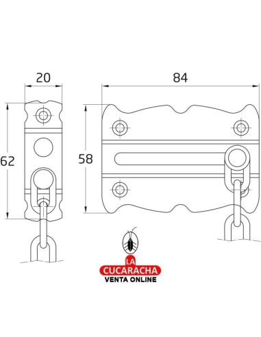BLISTER CADENA SEGURIDAD RUSTICA... BLISTER CADENA SEGURIDAD RUSTICA...