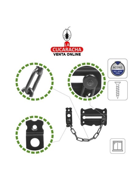 BLISTER CADENA SEGURIDAD RUSTICA ACERO MODELO 3.