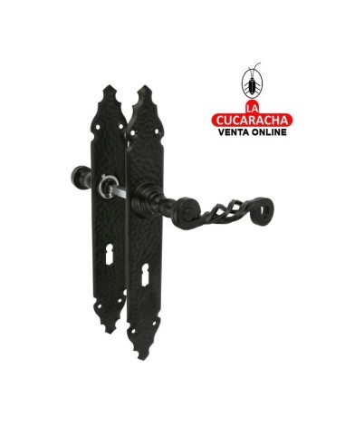 JUEGO MANILLAS PUERTA RUSTICO ZAMAK...