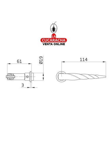 JUEGO MANILLAS PUERTA RUSTICO ZAMAK...