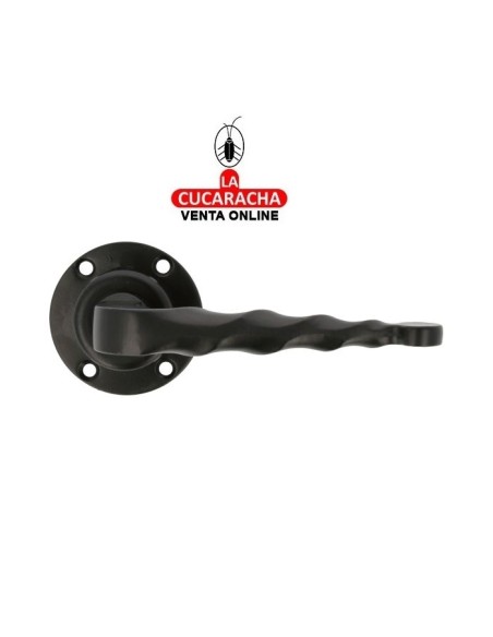 JUEGO MANILLAS RUSTICO ZAMAK ROSETA ACERO MODELO 101R.