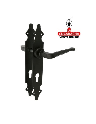 JUEGO MANILLAS RUSTICO ZAMAK PLACA...