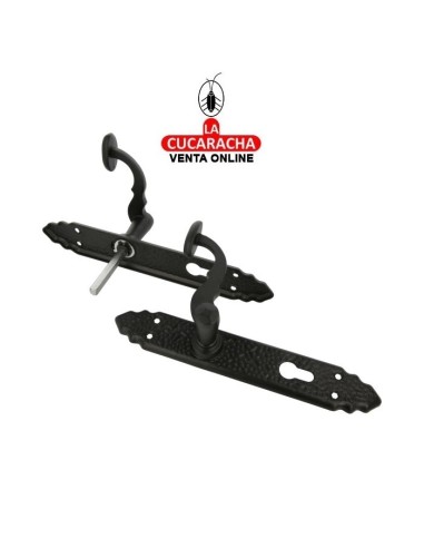 JUEGO MANILLAS RUSTICO ZAMAK PLACA...